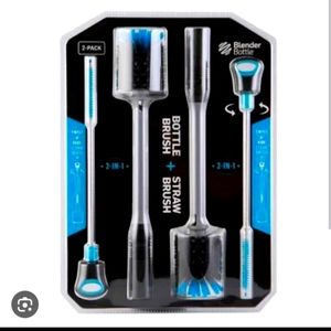 Blender bottle 2 pack brushes with straw cleaners